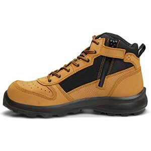 Carhartt Michigan Bota de seguridad con cremallera, corte medio, tecnología Rugged Flex, cumple con la normativa S1P Para Hombre, Amarillo trigo, 43 Carhartt Michigan Bota de seguridad con cremallera, corte medio, tecnología Rugged Flex, cumple con la normativa S1P Para Hombre, Amarillo trigo, 43