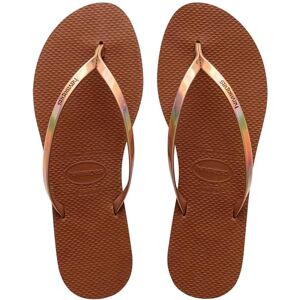Havaianas You Metallic, Sandalias Cómodas, Elegantes y Versátiles, Tiras Finas con Acabado Metálico, Pequeño Tacón, Mujer Havaianas You Metallic, Sandalias Cómodas, Elegantes y Versátiles, Tiras Finas con Acabado Metálico, Pequeño Tacón, Mujer