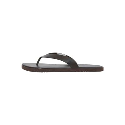 JACK & JONES Leather Flip Flop, Jfwdubai-Chanclas de Piel Hombre, Color marrón, 40 EU JACK & JONES Leather Flip Flop, Jfwdubai-Chanclas de Piel Hombre, Color marrón, 40 EU