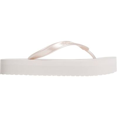 Calvin Chanclas Mujer Flatform con plataforma, Gris (Silver), 38 Calvin Chanclas Mujer Flatform con plataforma, Gris (Silver), 38