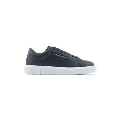 Giorgio Armani Hombre con Logotipo Bordado en la Suela Zapatillas, Azul Marino, 46 EU Giorgio Armani Hombre con Logotipo Bordado en la Suela Zapatillas, Azul Marino, 46 EU