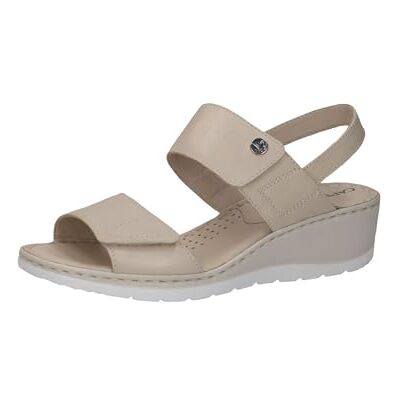 CAPRICE Sandalias de cuña para mujer , Pearl NAPPA, talla 36 EU, Nappa perla, 36 EU CAPRICE Sandalias de cuña para mujer , Pearl NAPPA, talla 36 EU, Nappa perla, 36 EU