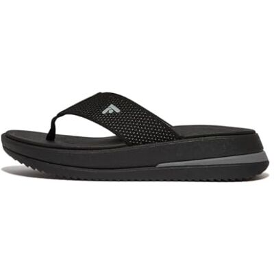 Fitflop Sandalias Surff de dos tonos para mujer, Black, 42 EU Fitflop Sandalias Surff de dos tonos para mujer, Black, 42 EU