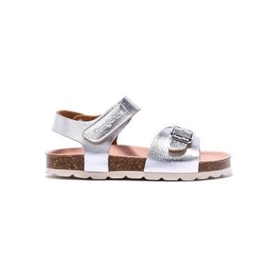 Conguitos Sandalias Abiertas Cierre Hebilla en para Niña (Plata/Talla 27) Conguitos Sandalias Abiertas Cierre Hebilla en para Niña (Plata/Talla 27)