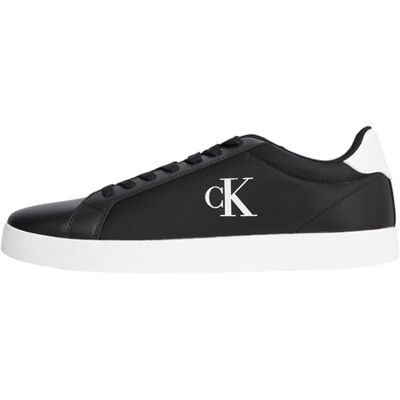 Calvin Jeans Sneaker con Suela Cupsole para Hombre con Logo Tipo, Negro (CK Black/Bright White), 46 Calvin Jeans Sneaker con Suela Cupsole para Hombre con Logo Tipo, Negro (CK Black/Bright White), 46