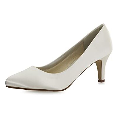Rainbow Club Zapatos de Novia Lottie Corte salón, Crema Ivory, satén, Acolchado cómodo, clásicos número 39 UE (6 Reino Unido) Rainbow Club Zapatos de Novia Lottie Corte salón, Crema Ivory, satén, Acolchado cómodo, clásicos número 39 UE (6 Reino Unido)
