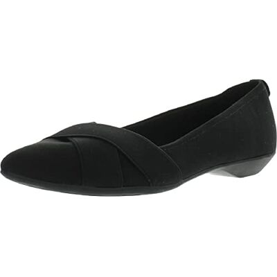 Anne Klein Mujeres Zapato de Piso, Black/Black, Talla 6.5 Anne Klein Mujeres Zapato de Piso, Black/Black, Talla 6.5