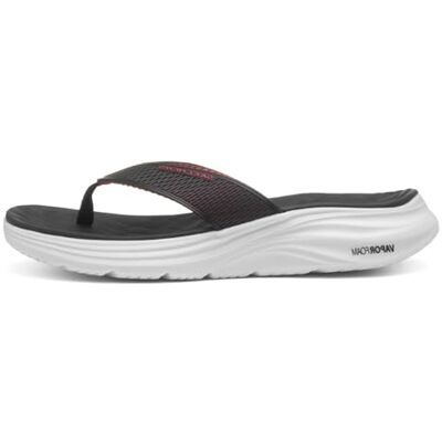 Skechers Sandalia de espuma Vapor SaytoVAPOR para hombre, Black Kpu Red Trim, 47 EU Skechers Sandalia de espuma Vapor SaytoVAPOR para hombre, Black Kpu Red Trim, 47 EU