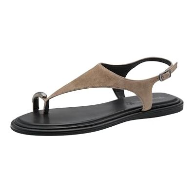 Tamaris Sandalias planas para mujer , color topo, talla 40 EU Tamaris Sandalias planas para mujer , color topo, talla 40 EU