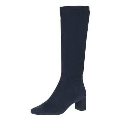CAPRICE Mujer Botas altas Tacón Rodilla Alto Vegano, Patente azul marino., 42 EU CAPRICE Mujer Botas altas Tacón Rodilla Alto Vegano, Patente azul marino., 42 EU
