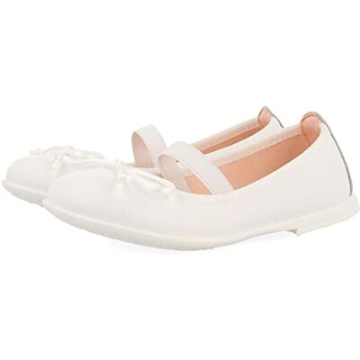 GIOSEPPO Bailarinas de piel color blanco para niña pagadian GIOSEPPO Bailarinas de piel color blanco para niña pagadian