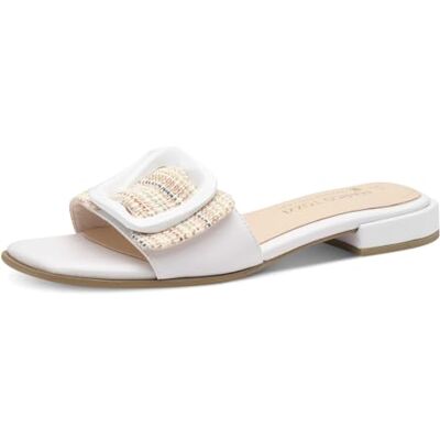 MARCO TOZZI , Mule Mujer, Color Blanco, 37 EU MARCO TOZZI , Mule Mujer, Color Blanco, 37 EU