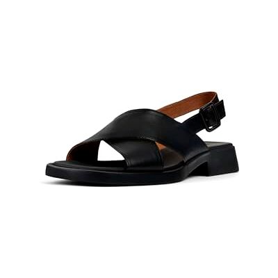 Camper Women's Dana X-Strap Sandal, Negro 002, 35 EU Camper Women's Dana X-Strap Sandal, Negro 002, 35 EU