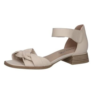 CAPRICE Sandalia de tacón para Mujer 9-28202-42, Wht Lea Black, 36 EU CAPRICE Sandalia de tacón para Mujer 9-28202-42, Wht Lea Black, 36 EU