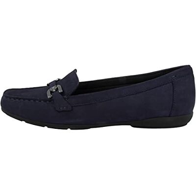 Geox D ANNYTAH Moc A, Mocasines para Mujer, Azul (Dk Blue C4007), 42 EU Geox D ANNYTAH Moc A, Mocasines para Mujer, Azul (Dk Blue C4007), 42 EU