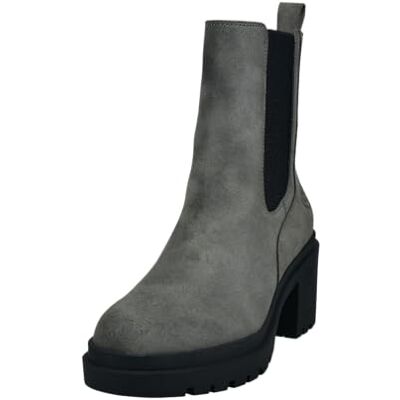bugatti 435-amg30, Botas Cortas al Tobillo Mujer, Gris Oscuro y Negro, 39 EU bugatti 435-amg30, Botas Cortas al Tobillo Mujer, Gris Oscuro y Negro, 39 EU
