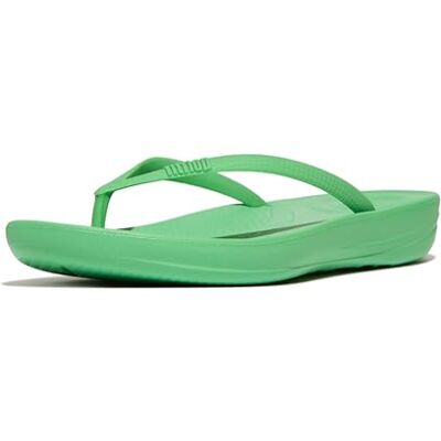 Fitflop Chanclas ergonómicas iQushion para mujer, ligeras y cómodas con soporte de arco natural, Green, 43 EU Fitflop Chanclas ergonómicas iQushion para mujer, ligeras y cómodas con soporte de arco natural, Green, 43 EU