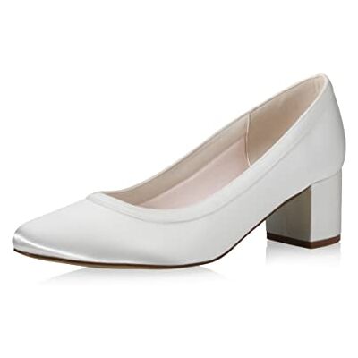 Rainbow Club Zapatos de Novia Wendie Corte salón Mujer, Ivory/Crema, satén, Acolchado cómodo, Zapatos de Boda, tacón de Bloque número 43 UE (10 Reino Unido) Rainbow Club Zapatos de Novia Wendie Corte salón Mujer, Ivory/Crema, satén, Acolchado cómodo, Zapatos de Boda, tacón de Bloque número 43 UE (10 Reino Unido)