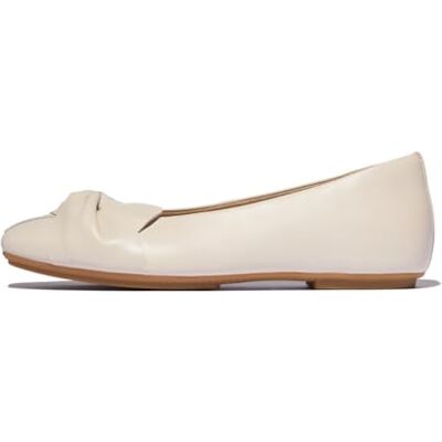 Fitflop Delicato Zapatos Planos de Ballet de Piel Suave para Mujer, Beige, 43 EU Fitflop Delicato Zapatos Planos de Ballet de Piel Suave para Mujer, Beige, 43 EU