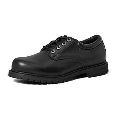 Skechers Hombre Cottonwood Elks Work, Black Leather, 42 EU Skechers Hombre Cottonwood Elks Work, Black Leather, 42 EU