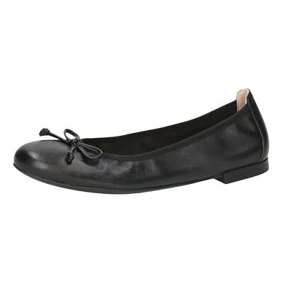 CAPRICE Bailarinas de Mujer de Piel con Lazo, Color Negro., 37 EU CAPRICE Bailarinas de Mujer de Piel con Lazo, Color Negro., 37 EU