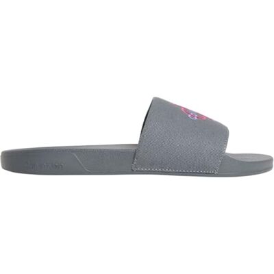 Calvin Chanclas Mujer Ess Slide Cv con monograma, Gris (Turbulence/Pink Yarrow), 40 Calvin Chanclas Mujer Ess Slide Cv con monograma, Gris (Turbulence/Pink Yarrow), 40