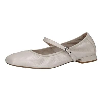CAPRICE Bailarinas de Piel con Correa para Mujer, Pearl per Deer, 39 EU CAPRICE Bailarinas de Piel con Correa para Mujer, Pearl per Deer, 39 EU