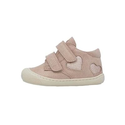Naturino Zapatitos Primeros Pasos de Ante con Purpurina, Rosa Palo 25 Naturino Zapatitos Primeros Pasos de Ante con Purpurina, Rosa Palo 25