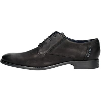 bugatti Hombre 313-ahy02 Cordones, Negro, 42 EU Ancho bugatti Hombre 313-ahy02 Cordones, Negro, 42 EU Ancho