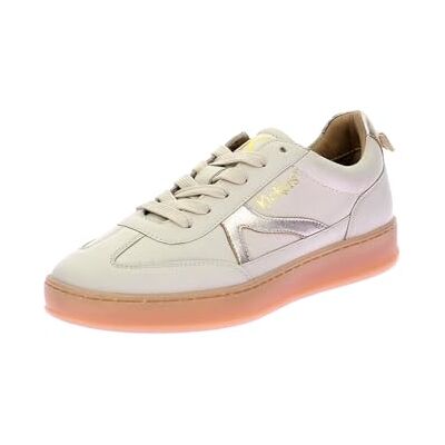 Kickers Kick Justway, Zapatillas Mujer, Blanco Rotura Oro, 40 EU Kickers Kick Justway, Zapatillas Mujer, Blanco Rotura Oro, 40 EU