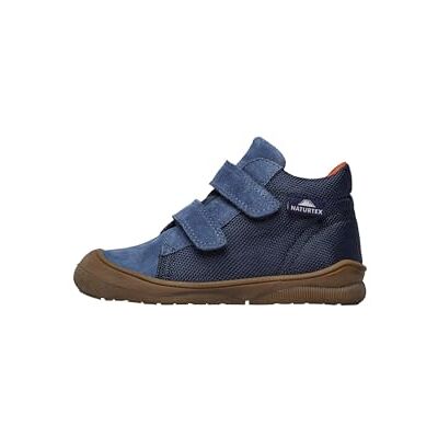 Naturino Zapatitos Primeros Pasos de Piel y Ante Waterproof, Azul Marino 24 Naturino Zapatitos Primeros Pasos de Piel y Ante Waterproof, Azul Marino 24
