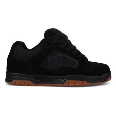 DC Shoes DC Coiler Zapatillas Deportivas para Hombre, Color Negro/Goma, Talla 38 EU DC Shoes DC Coiler Zapatillas Deportivas para Hombre, Color Negro/Goma, Talla 38 EU