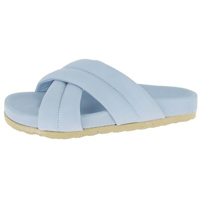 Andrea Conti Damen Pantolette, Mocasín Plano Mujer, Azul Pastel, 36 EU Andrea Conti Damen Pantolette, Mocasín Plano Mujer, Azul Pastel, 36 EU