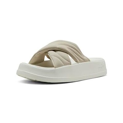 PUMA Leadcat Sandalias de plataforma para mujer, azul pacífico y blanco, talla 8, Desert Dust Blanco Cálido, 2.5 UK PUMA Leadcat Sandalias de plataforma para mujer, azul pacífico y blanco, talla 8, Desert Dust Blanco Cálido, 2.5 UK