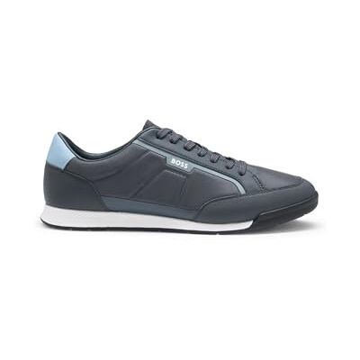 Boss Nitan_lowp_txthem, Entrenadores de Perfil bajo Hombre, Azul Marino, 44 EU Boss Nitan_lowp_txthem, Entrenadores de Perfil bajo Hombre, Azul Marino, 44 EU