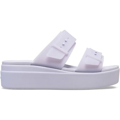 Crocs Brooklyn Bucklefrostedlowwedge, Sandalias Mujer, Luna Morada, 39/40 EU Crocs Brooklyn Bucklefrostedlowwedge, Sandalias Mujer, Luna Morada, 39/40 EU