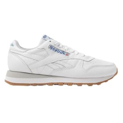 Reebok Classic Leather, Zapatillas Unisex Adulto, Ftwrwhite Blue Gum, 46 EU Reebok Classic Leather, Zapatillas Unisex Adulto, Ftwrwhite Blue Gum, 46 EU