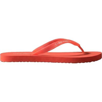 Calvin Chanclas Beach Hombre Beach Long Slide Sandalias de dedo, Naranja (Orange Com), 40 Calvin Chanclas Beach Hombre Beach Long Slide Sandalias de dedo, Naranja (Orange Com), 40
