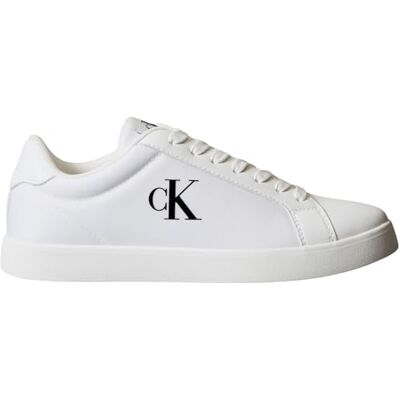 Calvin Sneaker con suela cupsole Mujer Low Top, Blanco (Bright White), 42 Calvin Sneaker con suela cupsole Mujer Low Top, Blanco (Bright White), 42