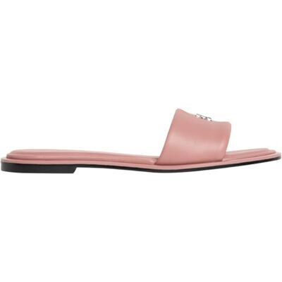 Calvin Sandalias planas redondas Sndl Lth Bar Hw 2 para mujer, color morado (rubor), 4 Calvin Sandalias planas redondas Sndl Lth Bar Hw 2 para mujer, color morado (rubor), 4