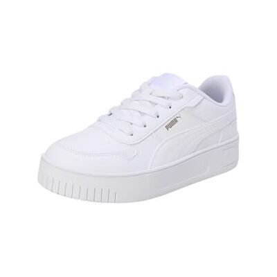 PUMA Carina Street PS, Zapatillas, White- White- Gold, PUMA Carina Street PS, Zapatillas, White- White- Gold,
