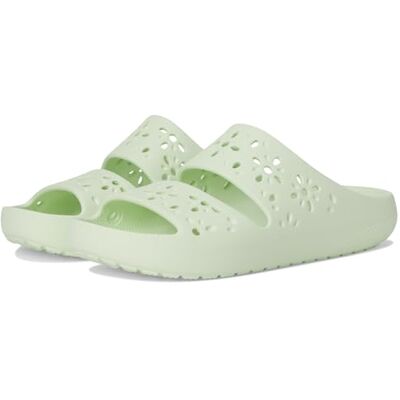 Crocs Sandalias unisex clásicas con corte floral, Verde 1, 37/38 EU Crocs Sandalias unisex clásicas con corte floral, Verde 1, 37/38 EU