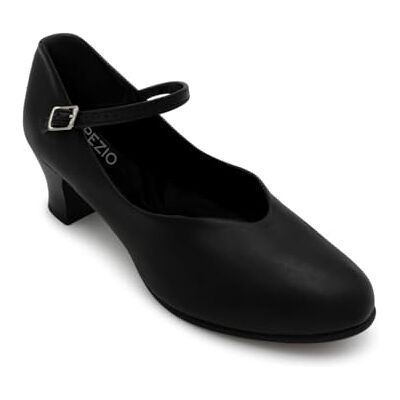 Capezio Women's Jr. Footlight Character Shoe – Soft PU Upper, Moisture Absorbent Lining for Comfort, Durable Design, Ideal for Dance, 1.5" Heel, Black, Size 9 US, 40.5 EU Capezio Women's Jr. Footlight Character Shoe – Soft PU Upper, Moisture Absorbent Lining for Comfort, Durable Design, Ideal for Dance, 1.5" Heel, Black, Size 9 US, 40.5 EU