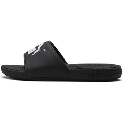 PUMA COOL CAT 2.0 PS, Sandalias deslizantes Unisexo, BLACK- WHITE, PUMA COOL CAT 2.0 PS, Sandalias deslizantes Unisexo, BLACK- WHITE,