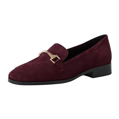 Tamaris Mocasines de Tacón Cuadrado para Mujer, de Piel, Cómodos, Rojo Oscuro, 37 EU Tamaris Mocasines de Tacón Cuadrado para Mujer, de Piel, Cómodos, Rojo Oscuro, 37 EU