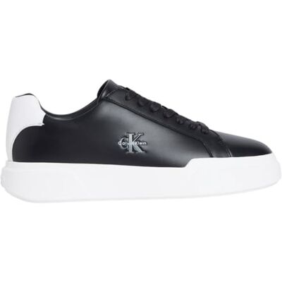 Calvin Suela Gruesa con Cordones LTH Ym0Ym01344 Low Top para Hombre, Color Negro (Negro/Blanco/Negro), Talla 6.5 Calvin Suela Gruesa con Cordones LTH Ym0Ym01344 Low Top para Hombre, Color Negro (Negro/Blanco/Negro), Talla 6.5