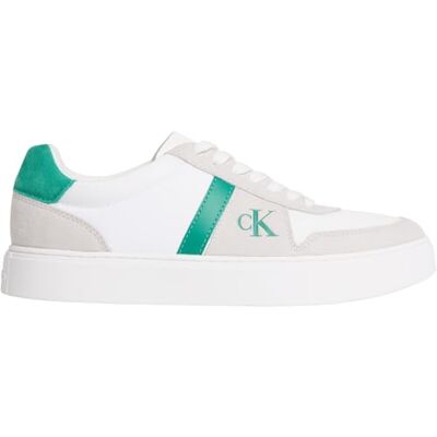 Calvin Copas clásicas para Hombre, Mezcla de Encaje, lengüeta Emb Ym0Ym01395, Parte Superior Baja, Blanco (Blanco Brillante/Bosque Encantado), 9 Calvin Copas clásicas para Hombre, Mezcla de Encaje, lengüeta Emb Ym0Ym01395, Parte Superior Baja, Blanco (Blanco Brillante/Bosque Encantado), 9