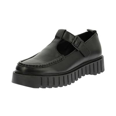 Kickers Kick Famack, Oxford Plano Mujer, Negro, 41 EU Kickers Kick Famack, Oxford Plano Mujer, Negro, 41 EU
