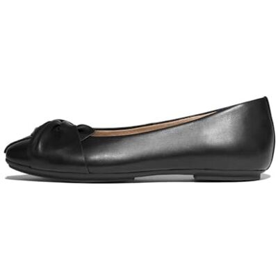Fitflop Delicato Zapatos Planos de Ballet de Piel Suave para Mujer, Black, 36 EU Fitflop Delicato Zapatos Planos de Ballet de Piel Suave para Mujer, Black, 36 EU