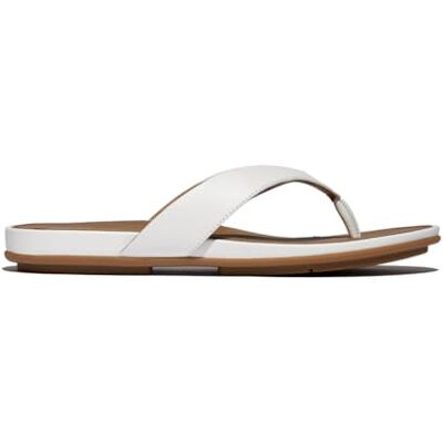 Fitflop Women's Gracie Leather Flip-Flops, White, 8 UK Narrow Fitflop Women's Gracie Leather Flip-Flops, White, 8 UK Narrow